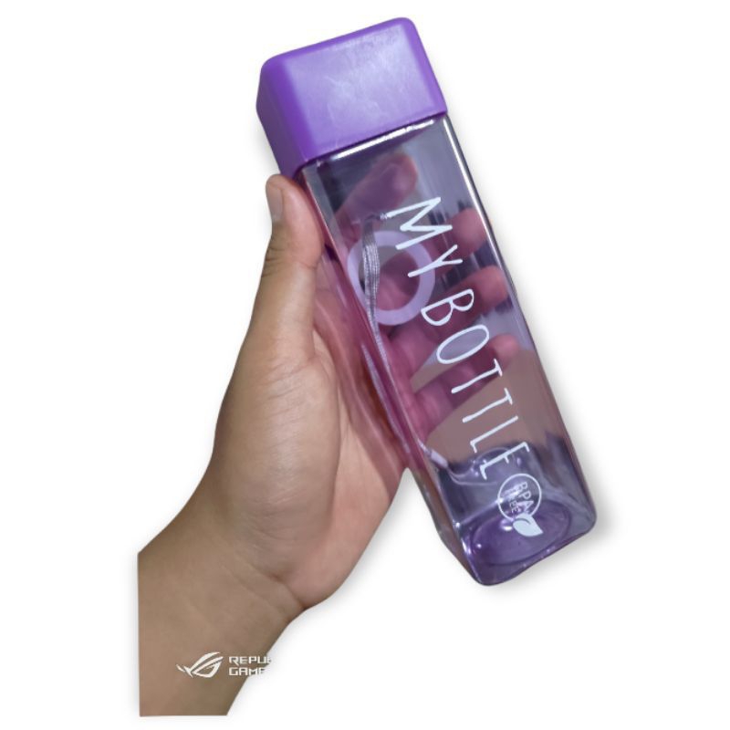 Jual Mybottle Kotak Botol Persegi Botol Minum 500ml Bpa Free Tutup