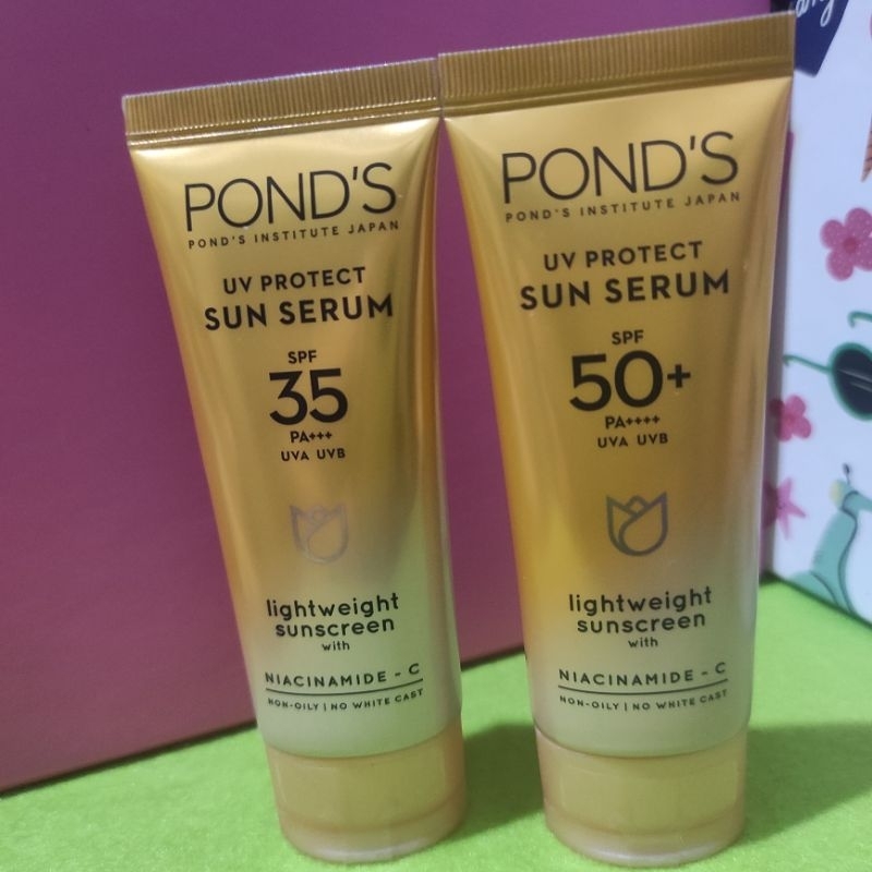 Jual Ponds UV Protect Sun Serum Lightweight Sunscreen 30ml Shopee