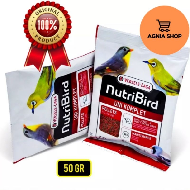 Jual UNI SACHET 50 Gram NUTRIBIRD Komplet Versele Laga Kemasan 50 Gram