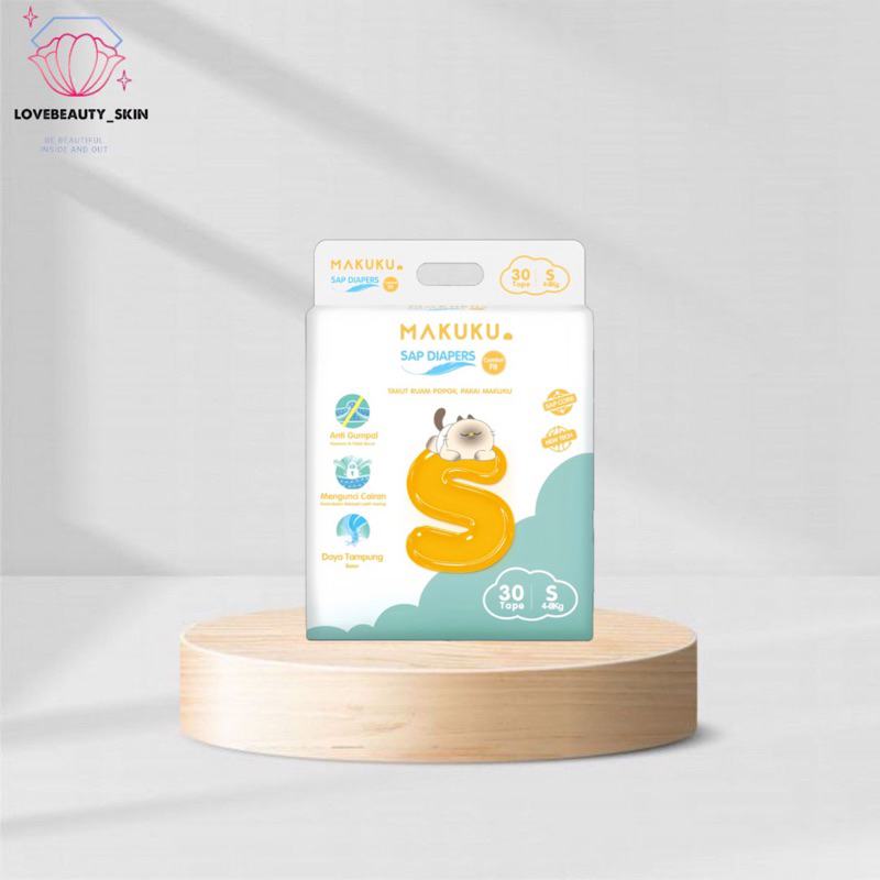 Jual MAKUKU SAP Diapers Comfort Fit Tape Perekat S30 4 8kg Shopee