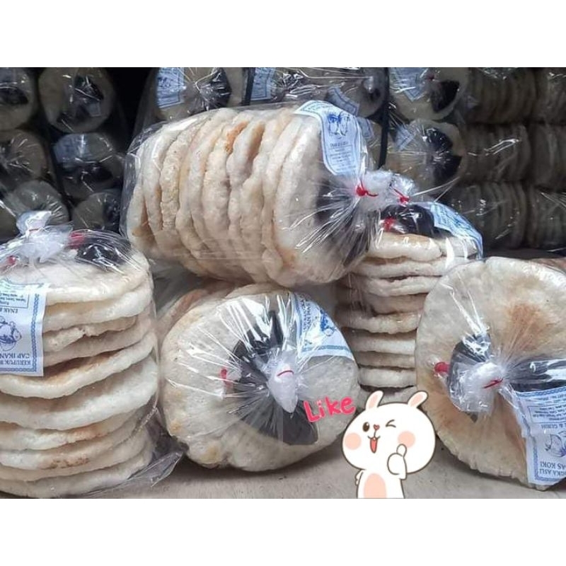 Jual Kerupuk Bangka KEMPLANG BANGKA Isi 10pc Free 2 Bungkus Sambal Khas