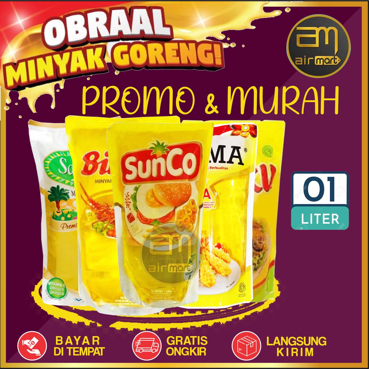 Jual Minyak Goreng Filma Kunci Mas Bimoli Sunco Sania Mitra Masku L