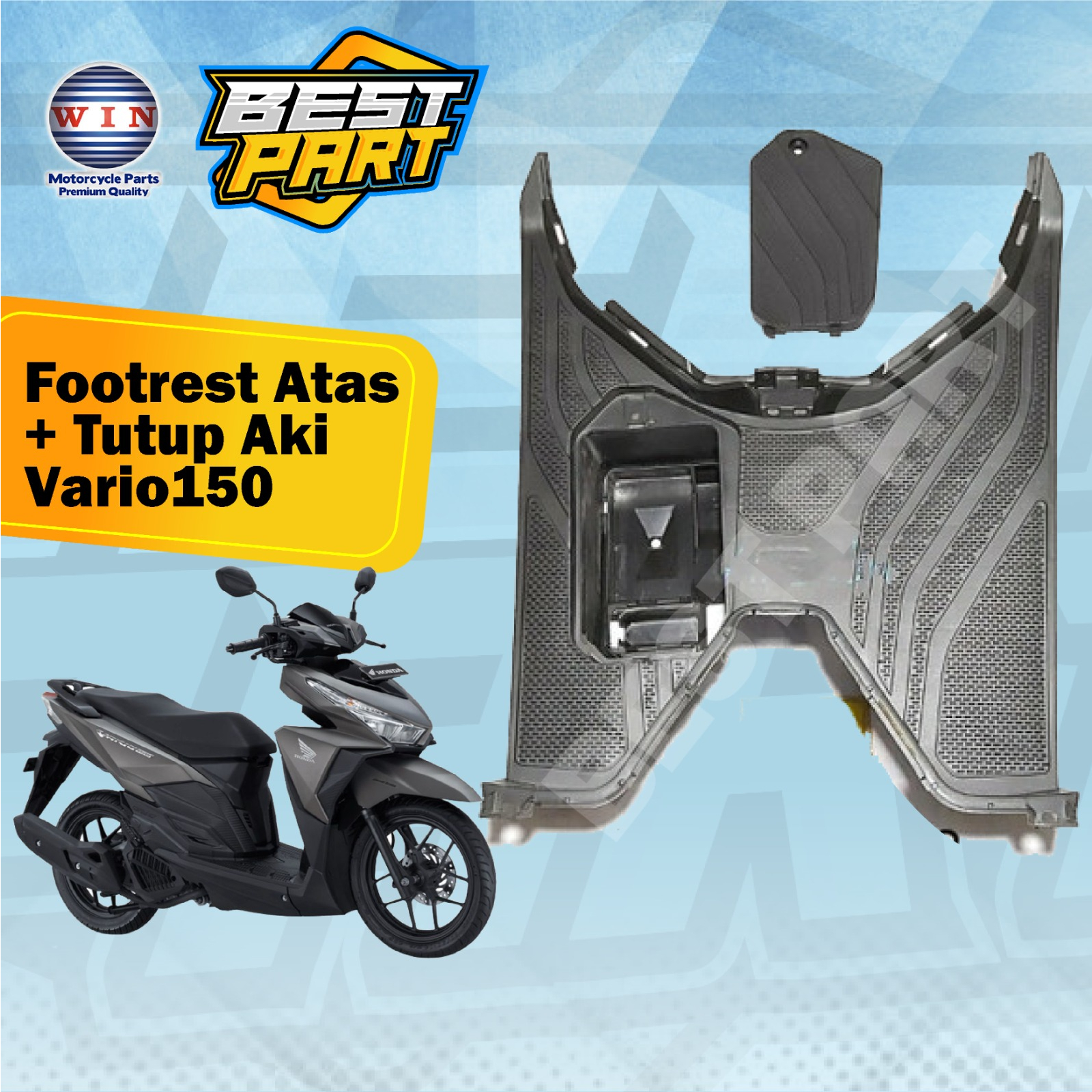 Jual PIJAKAN KAKI FOOTREST ATAS TUTUP AKI HONDA VARIO 125 I 150 OLD