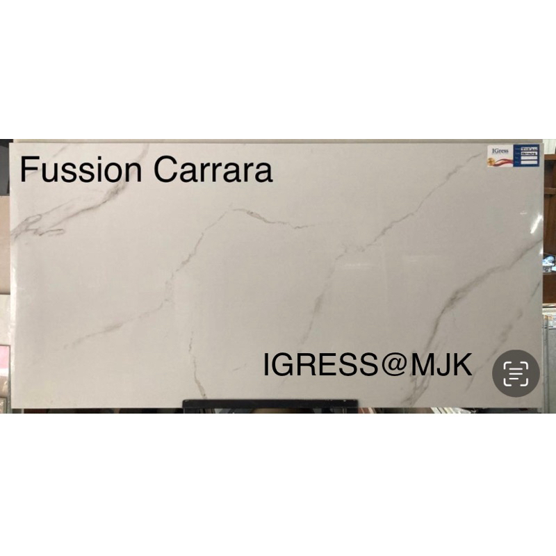 Jual Granit X Kilap Igress Motif Carrara Putih Corak Abu Shopee