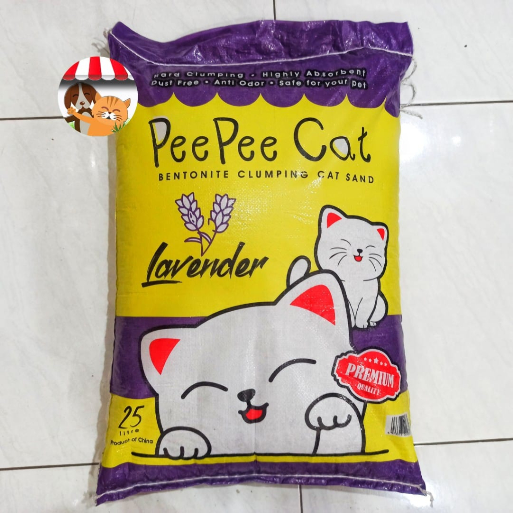 Jual Pasir Kucing Gumpal Clumping Wangi Pee Pee Cat Liter Pasir Kucing