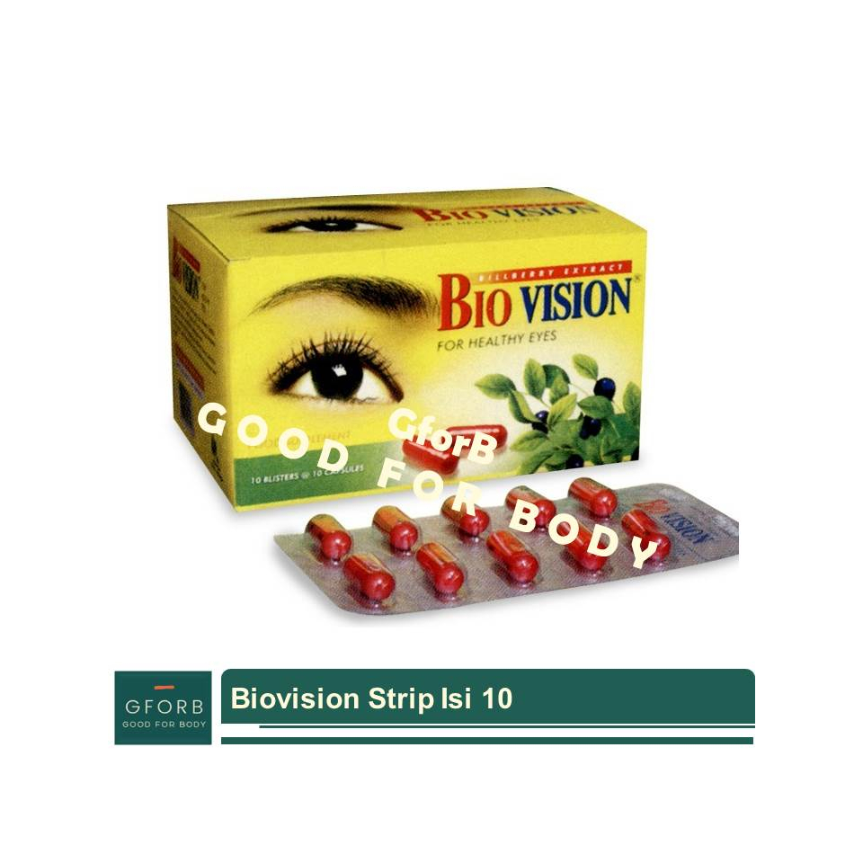 Jual Biovision Vitamin Kesehatan Mata Strip Isi 10 Bio Vision Suplemen