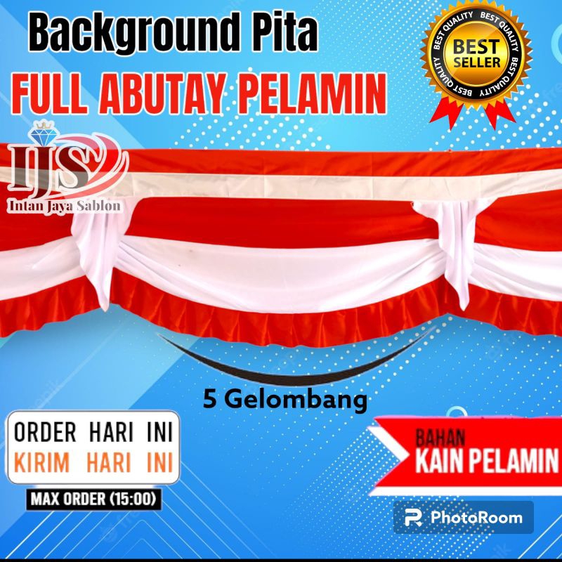 Jual Bendera Background Lidah Merah Putih Umbul Umbul Gelombang