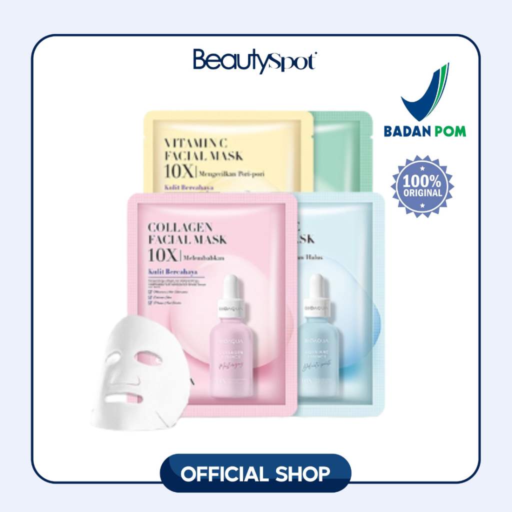 Jual Bioaqua Sheet Mask X The Effect Vit C Centella Collagen Squalane