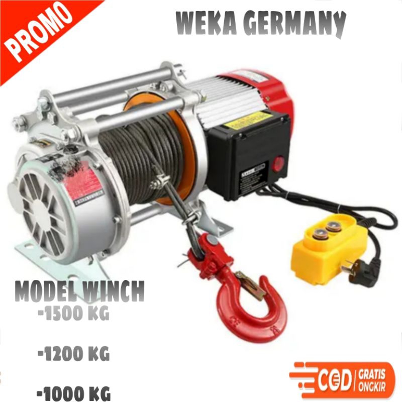 Jual Electric Hoist Winch Kg Mtr V Phase Weka Germany