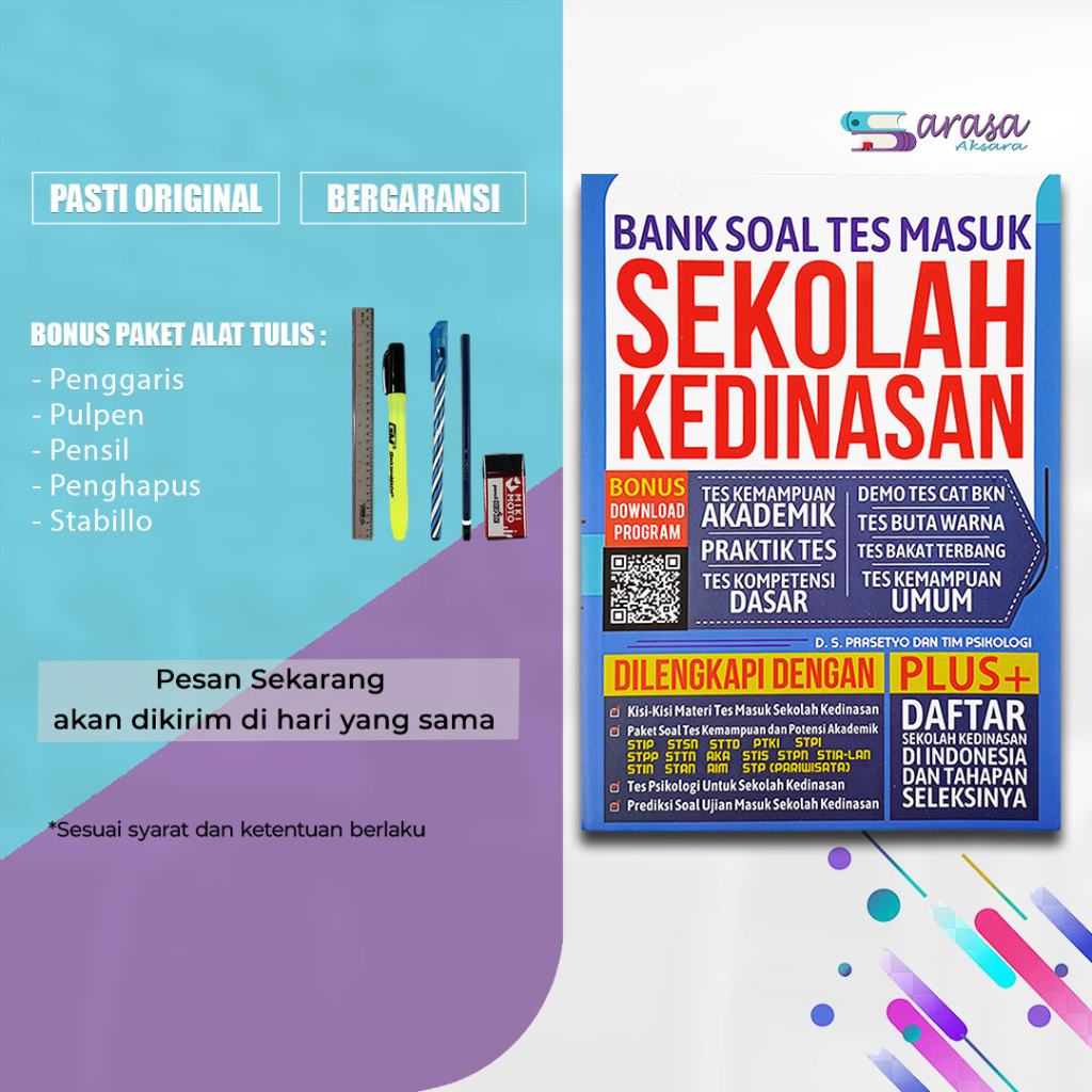 Jual Buku Bank Soal Tes Masuk Sekolah Kedinasan Terlengkap Terupdate