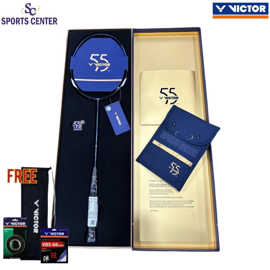 Jual Box 55th Anniversary Raket Badminton Victor Brave Sword 12 DLUX GB