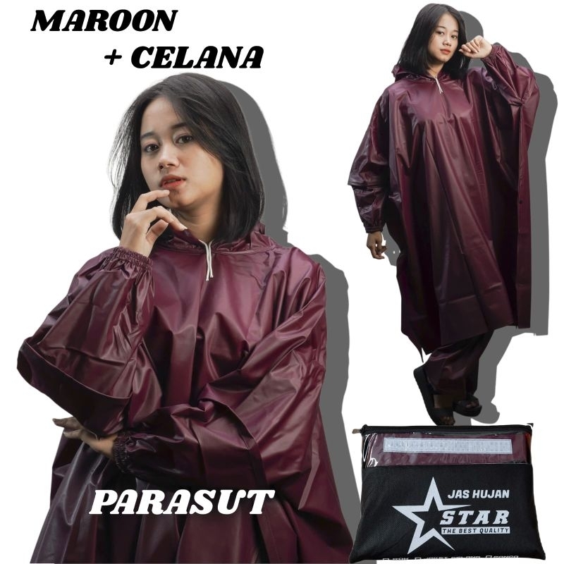 Jual Jas Hujan Raincoat Mantol Ponco Kelelawar Celana Pria Wanita By