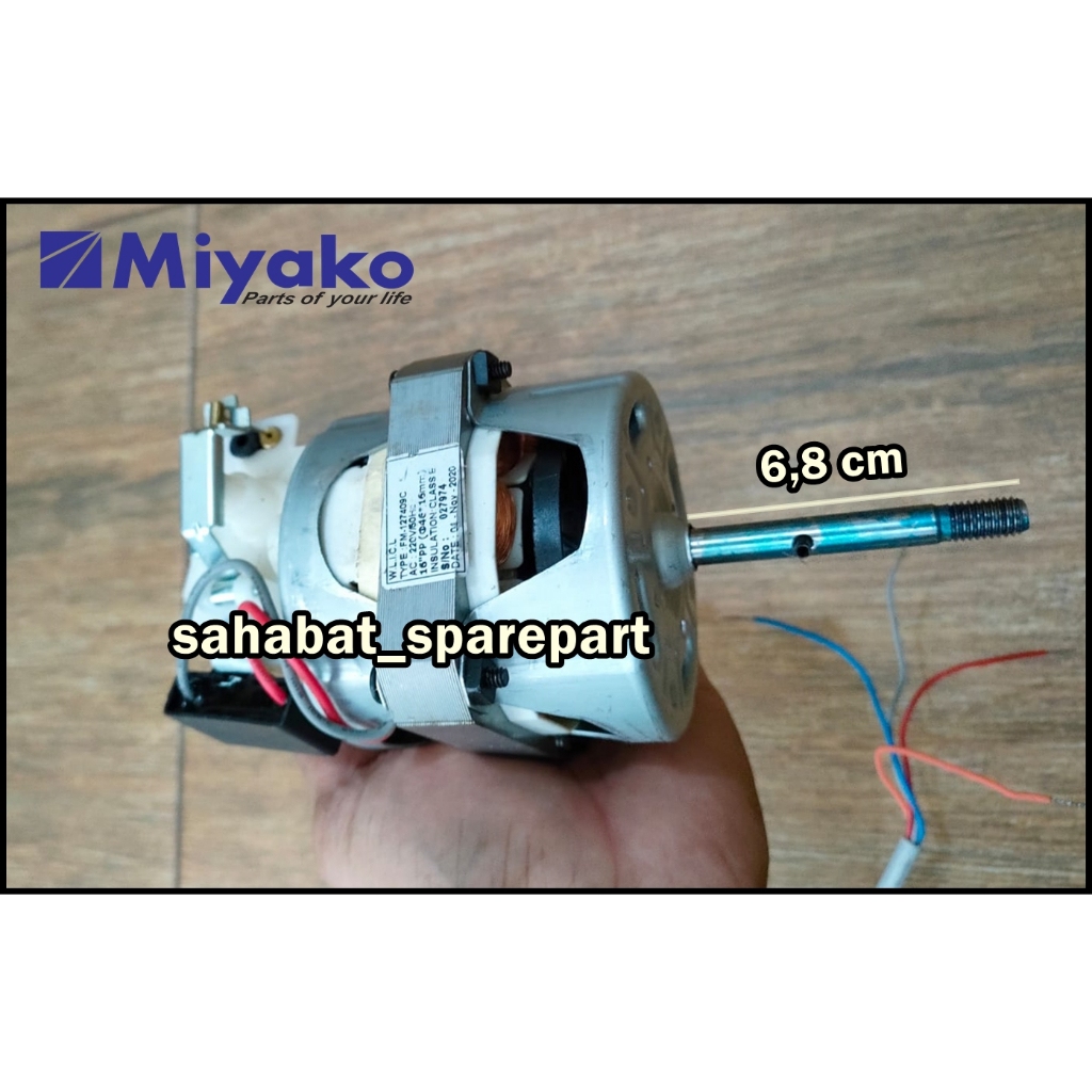 Jual DINAMO KIPAS WALL FAN MIYAKO 16 INCH MODEL GEAR BOX TARIK ORIGINAL