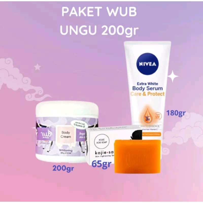 Jual PAKET WUB BODY CREAM KOJIE SAN NIVEA LOTION Shopee Indonesia