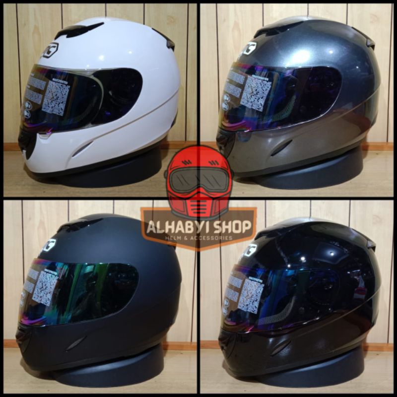 Jual HELM BMC BLADE 200 SOLID FULL FACE SINGLE VISOR RAINBOW SNI