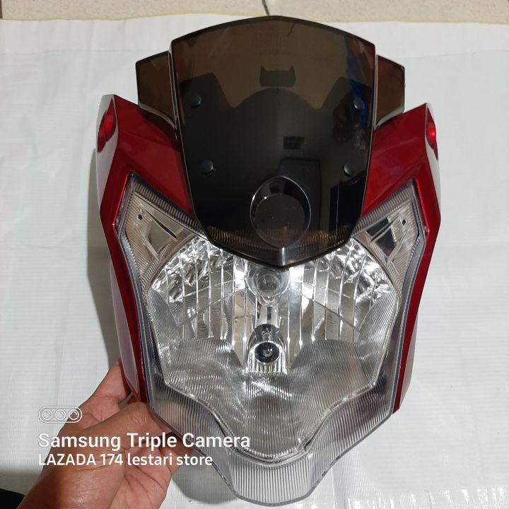 Jual Headlamp Kedok Batok Lampu Depan Set Reflektor New Vixion Advance