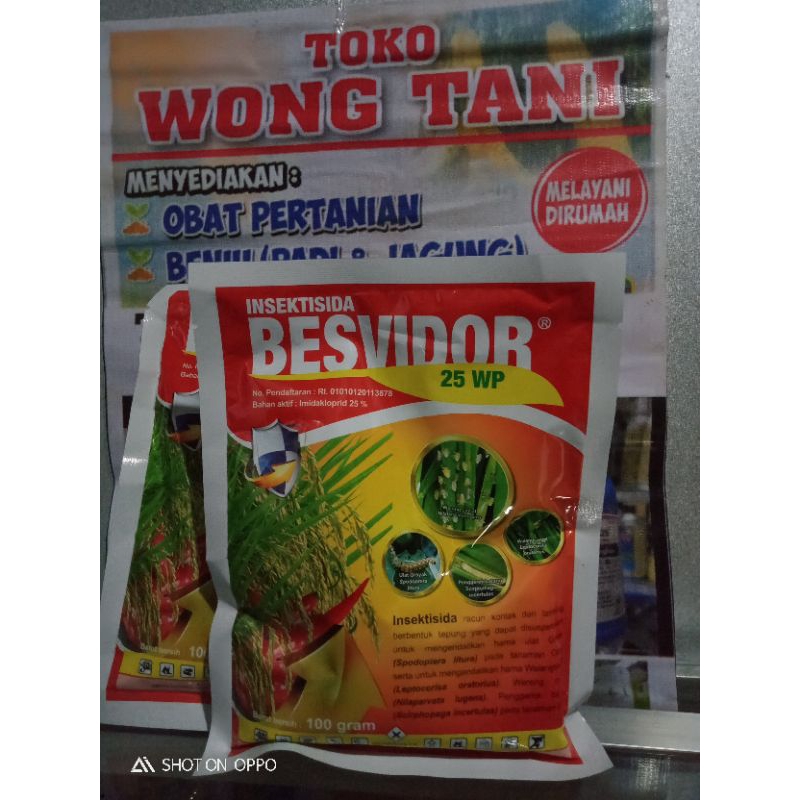 Jual Insektisida Besvidor Wp Pembasmi Hama Wereng Dan Ulat Shopee