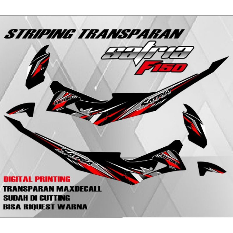 Jual Sticker Stripping Satria Fu Facelift Type S Transparan Shopee