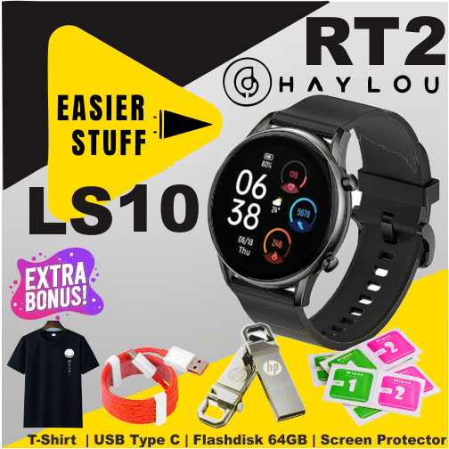 Jual Haylou RT2 LS10 Smartwatch IP68 Sport SpO2 Smart Watch HD Display