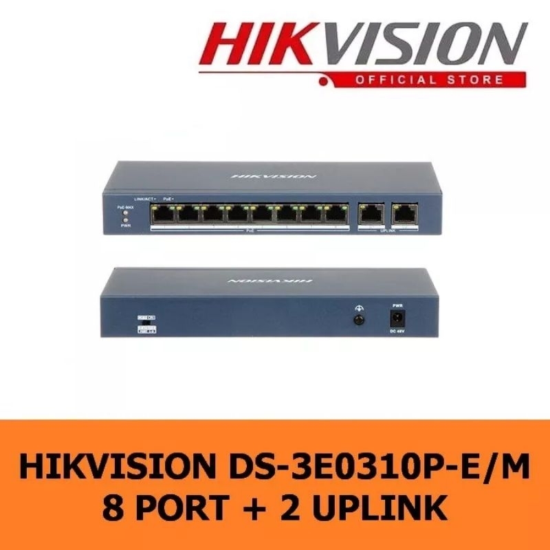 Jual Switch Hub Poe Hikvision Ds E P E M Port Rj Port