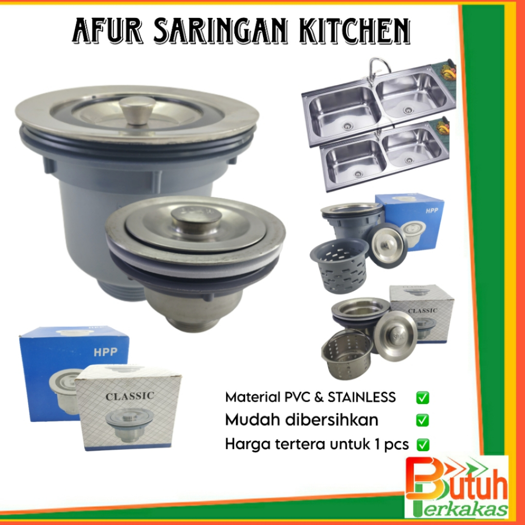 Jual Afur Keranjang Saringan Bak Cuci Piring Afur Kitchen Sink Afur