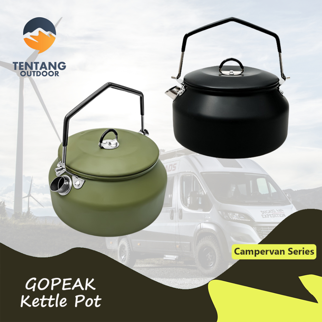 Jual GO PEAK Kettle Multifungsi 1L Stainless Steel Nesting Camping