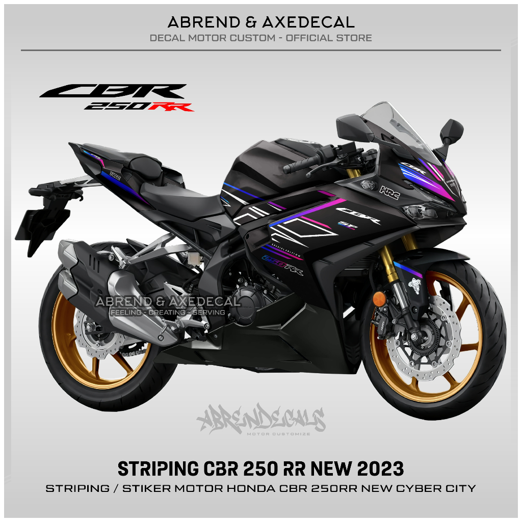 Jual Striping Cbr Rr Grafis Cyber City Stiker Motor Honda