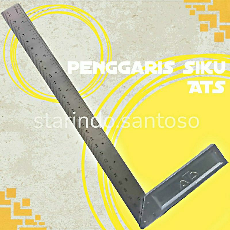 Jual Penggaris Siku Tukang Grafir Jumbo Inci Cm Garis Sudut