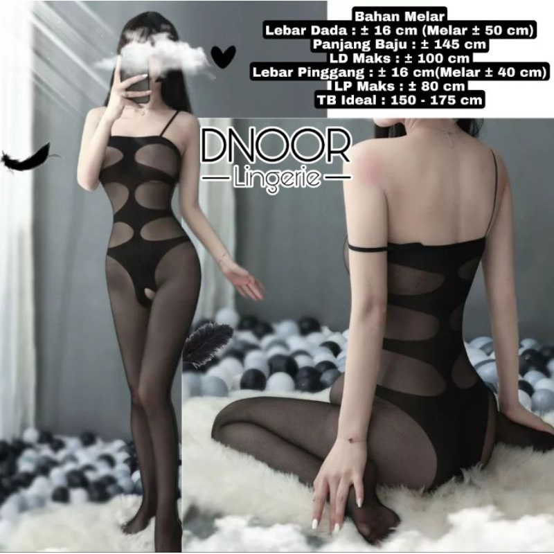 Jual Lingerie Costume Bodystocking Bahan Melar Cocok Untuk Size S M L