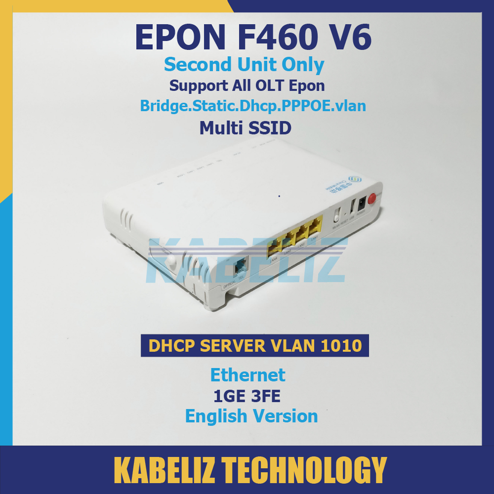 Jual MODEM ZTE EPON F460 V6 ONU EPON ONT WIFI ROUTER ZTE SECOND MURAH