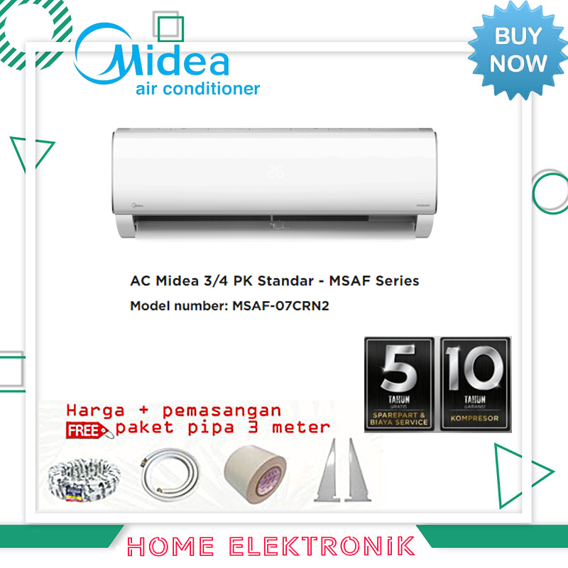 Jual Ac Midea Msaf Crn Lowat Series Pk Pemasangan Shopee Indonesia