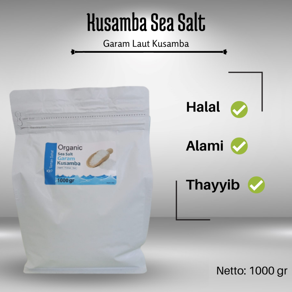 Jual 1 Kg Natural Sea Salt Garam Laut Kusamba Shopee Indonesia