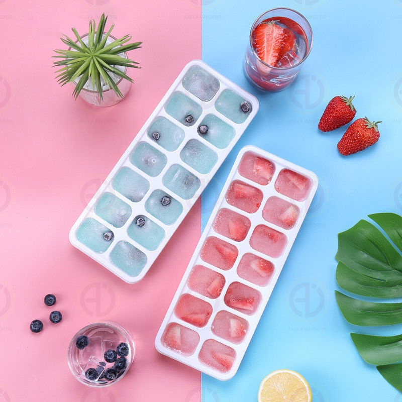 Jual Cetakan Tempat Es Batu 14 Kotak Ice Cube Tray Silicone Shopee