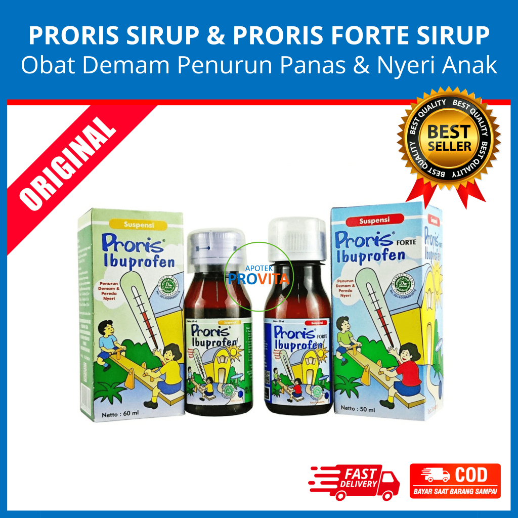 Jual Proris Sirup Rasa Jeruk Proris Forte Sirup Rasa Strawberry