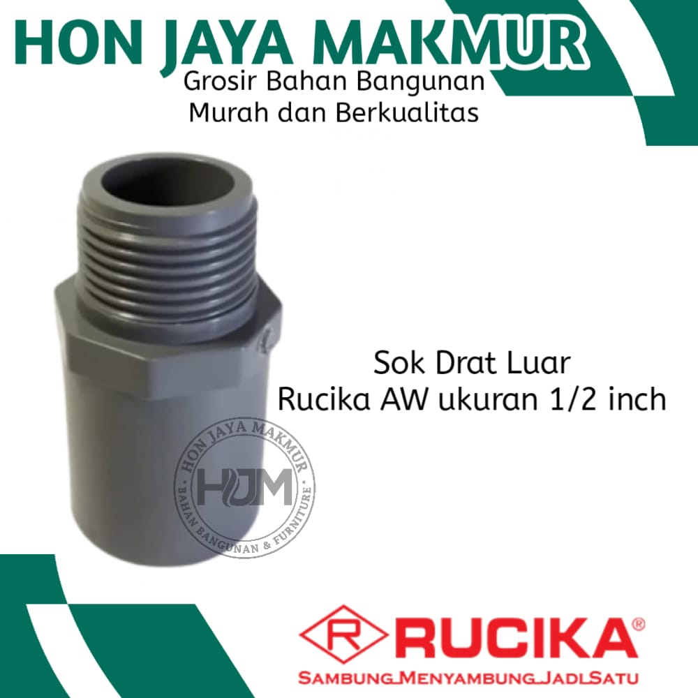 Jual Sok Drat Luar Rucika Inch Aw Pvc Valve Socket Sdl