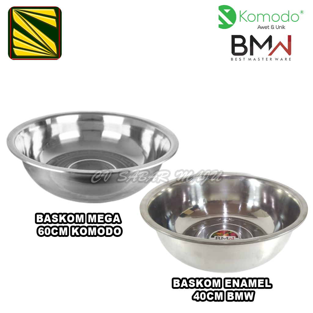 Jual Komodo Baskom Stainless Baskom Enamel Baskom Stainless Jumbo