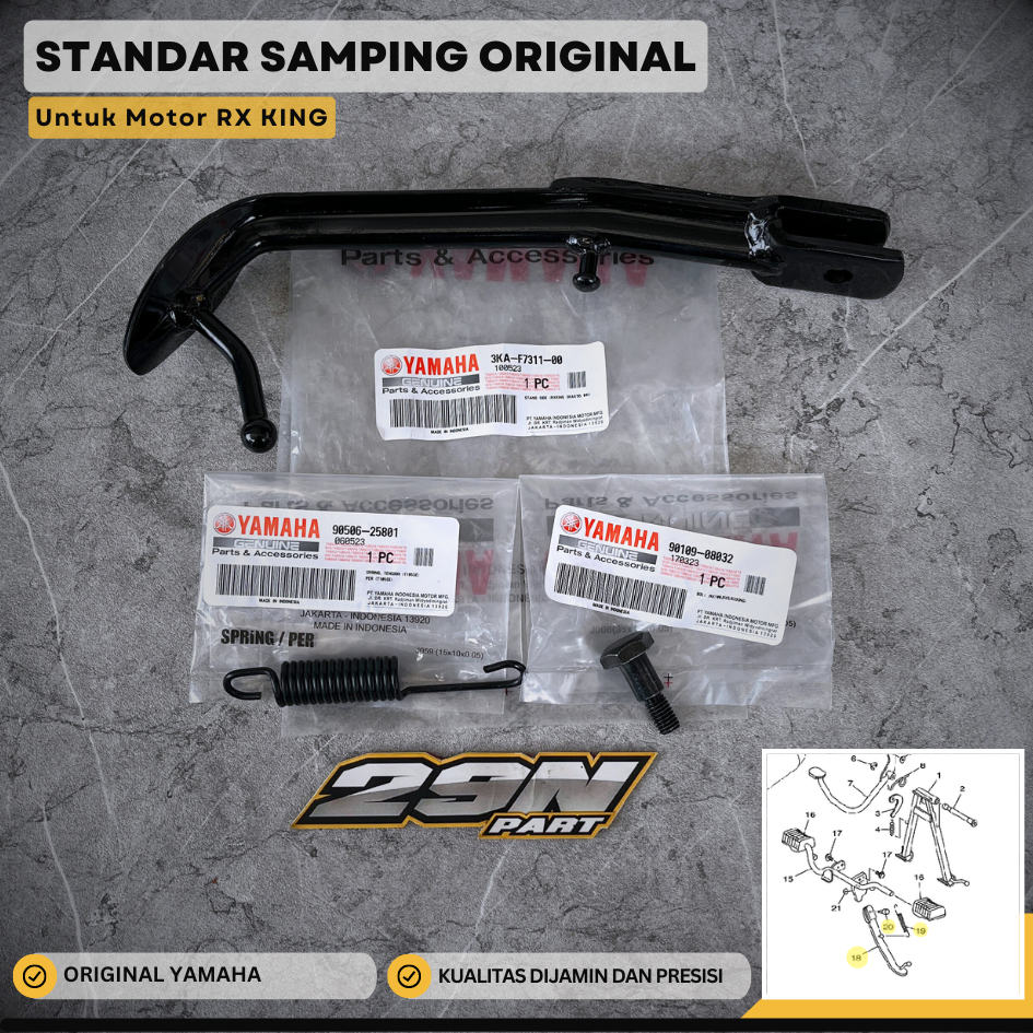 Jual Standar Samping Rx King Rxking Set Original Yamaha Ka F