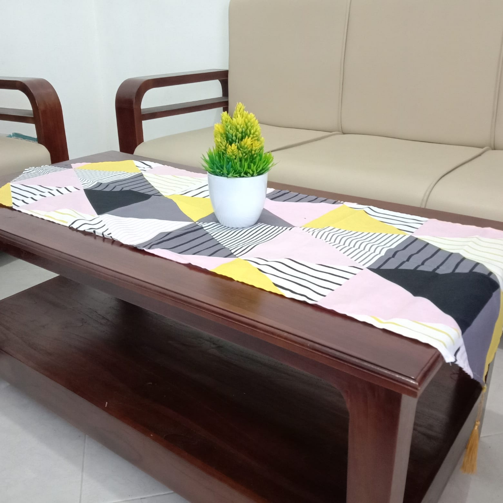 Jual Taplak Meja Ruang Tamu Mewah Minimalis Table Runner Panjang