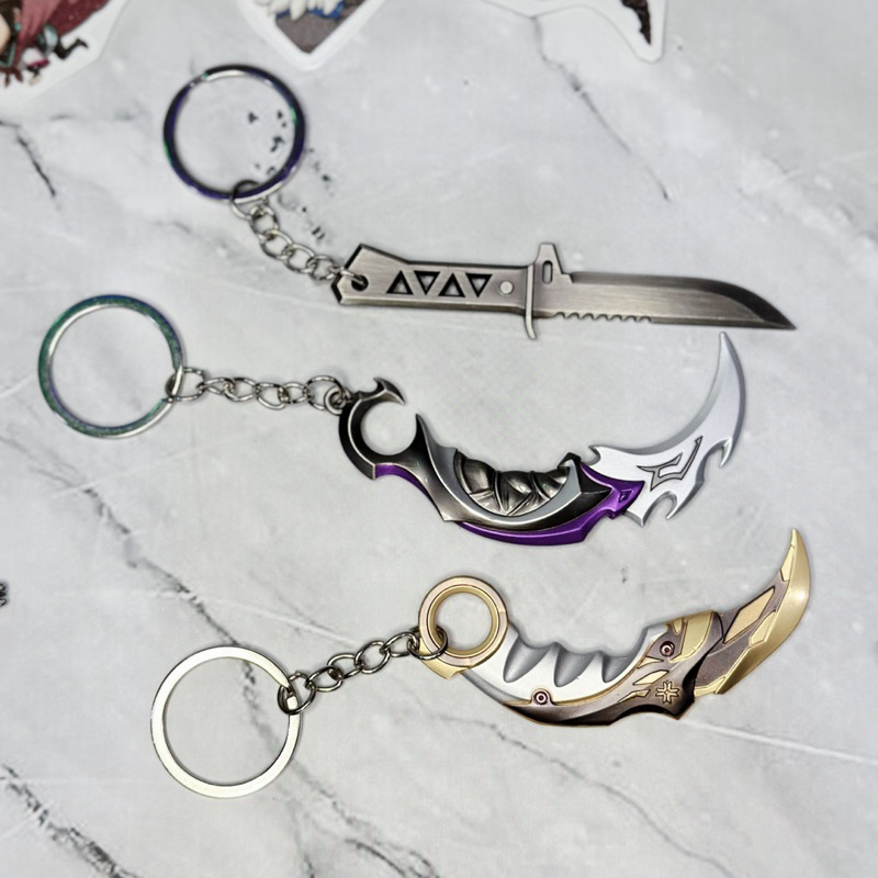 Jual BUY 2 GET 1 FREE KEYCHAIN KNIFE SKIN VALORANT GANTUNGAN KUNCI