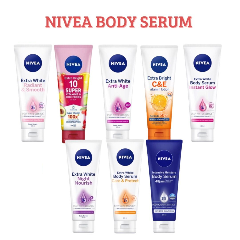 Jual NIVEA Body Serum 180ml Anti Age Care Protect Night Nourish