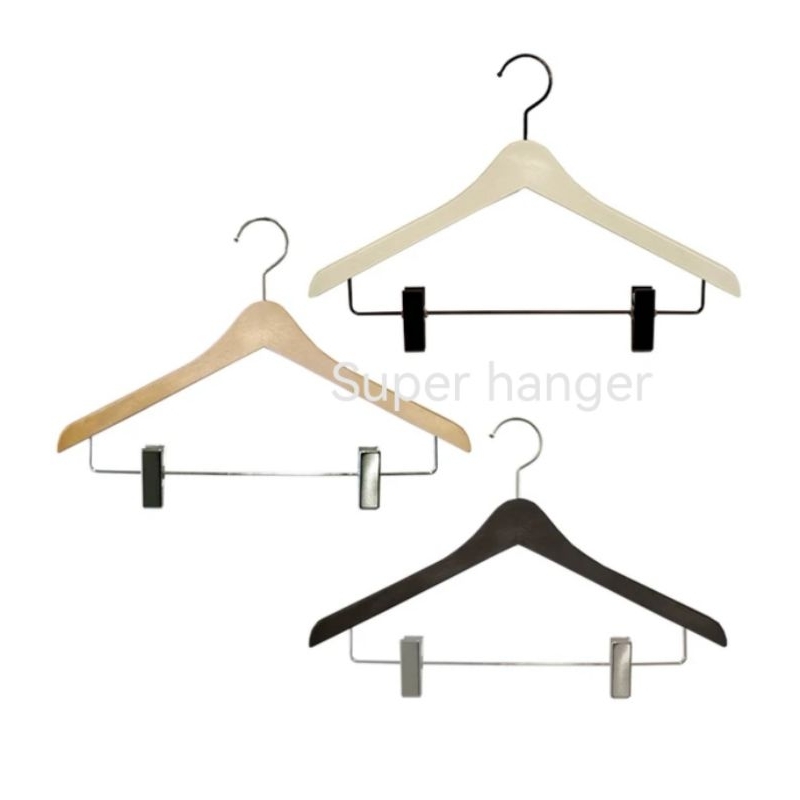 Jual HANGER KAYU JEPIT SEGITIGA CELANA GANTUNGAN BAJU CELANA Shopee