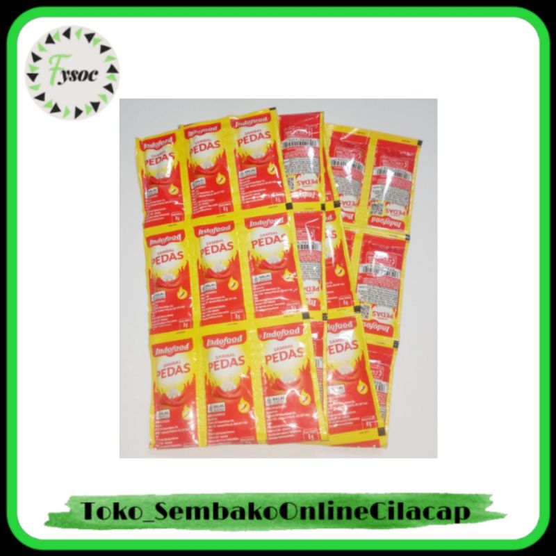 Jual SAOS INDOFOOD 8GR SAMBAL PEDAS ISI 12 SACHET Shopee Indonesia