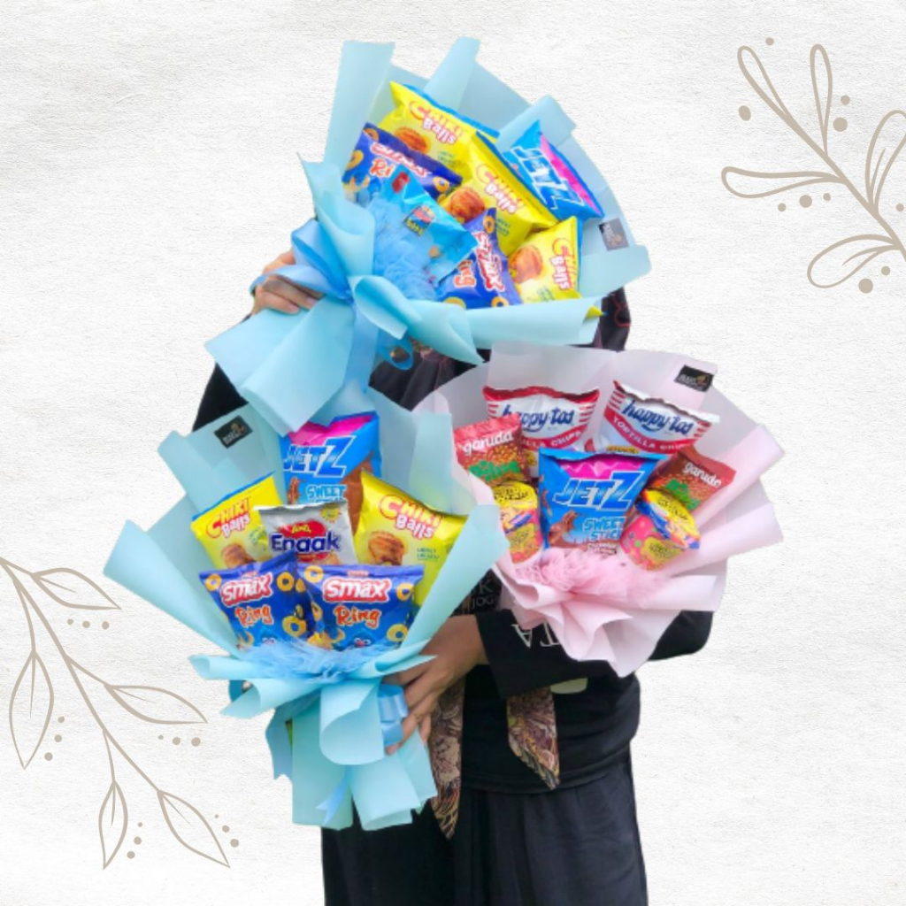 Jual Buket Snack Ulang Tahun Buket Snack Wisuda Bouquet Snack Murah