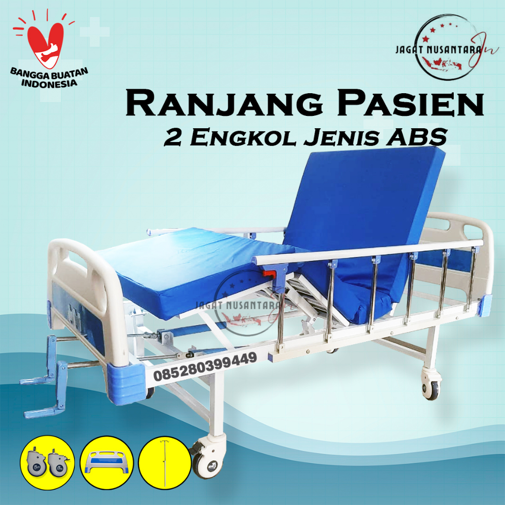 Jual Bed Pasien Crank Abs Ranjang Pasien Engkol Abs Tempat