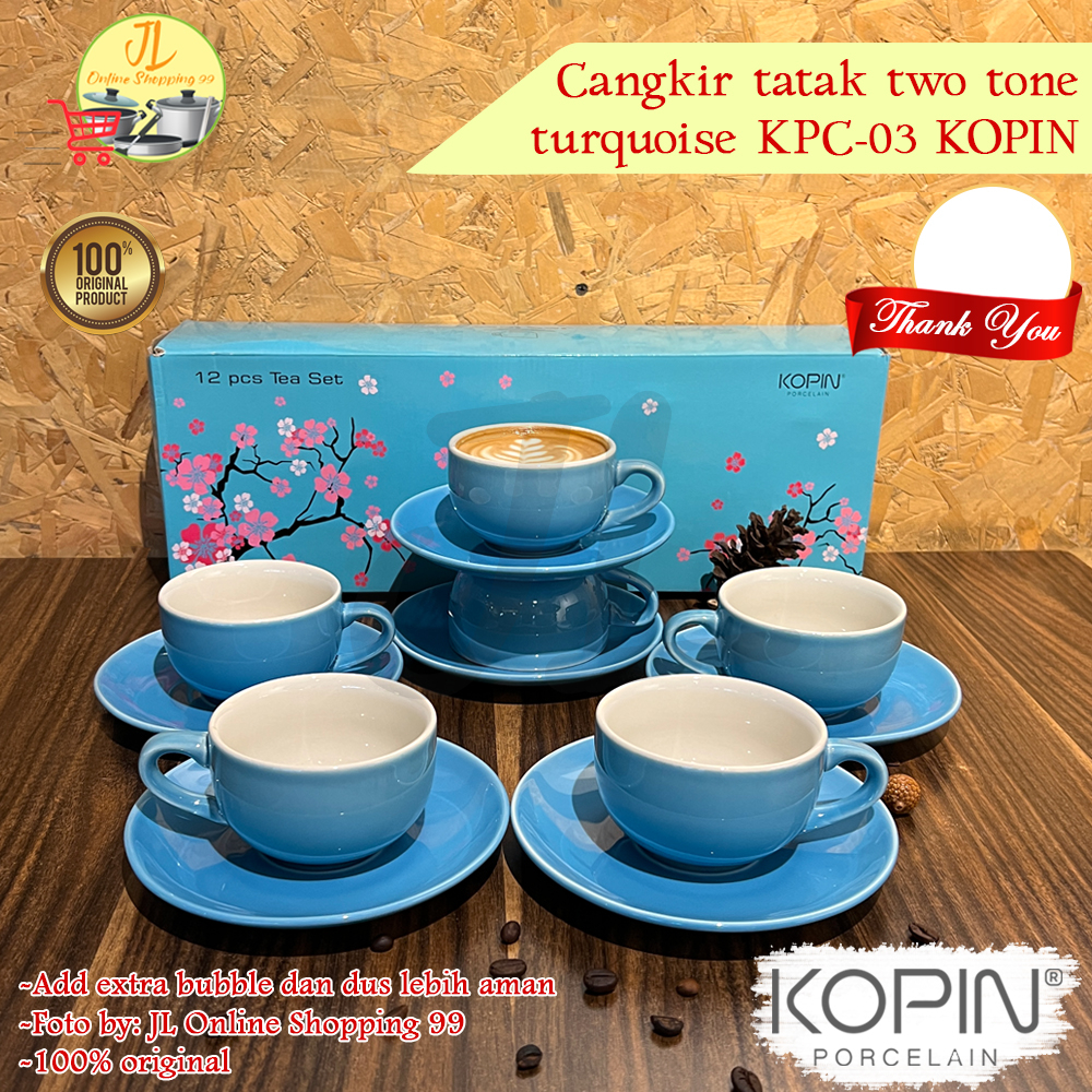 Jual Cangkir Tatak Warna Navy 6 Pasang Cangkir Gelas Kopi Tea Set