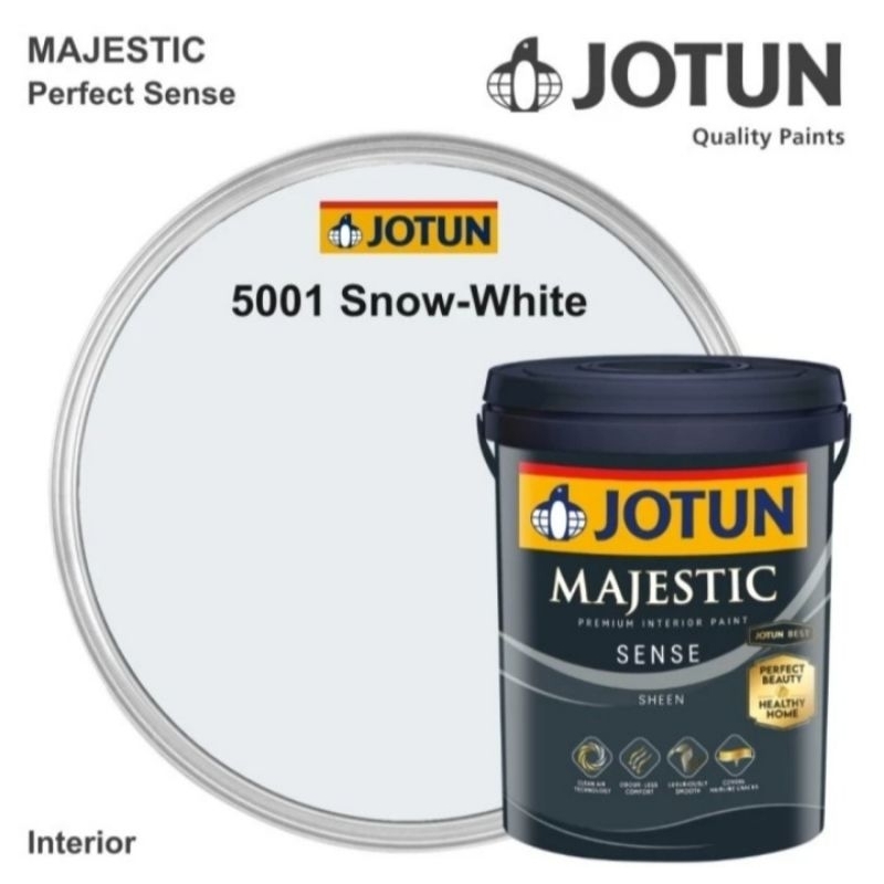 Jual Jotun Majestic Sense Cat Tembok Interior Premium Snow White 5001