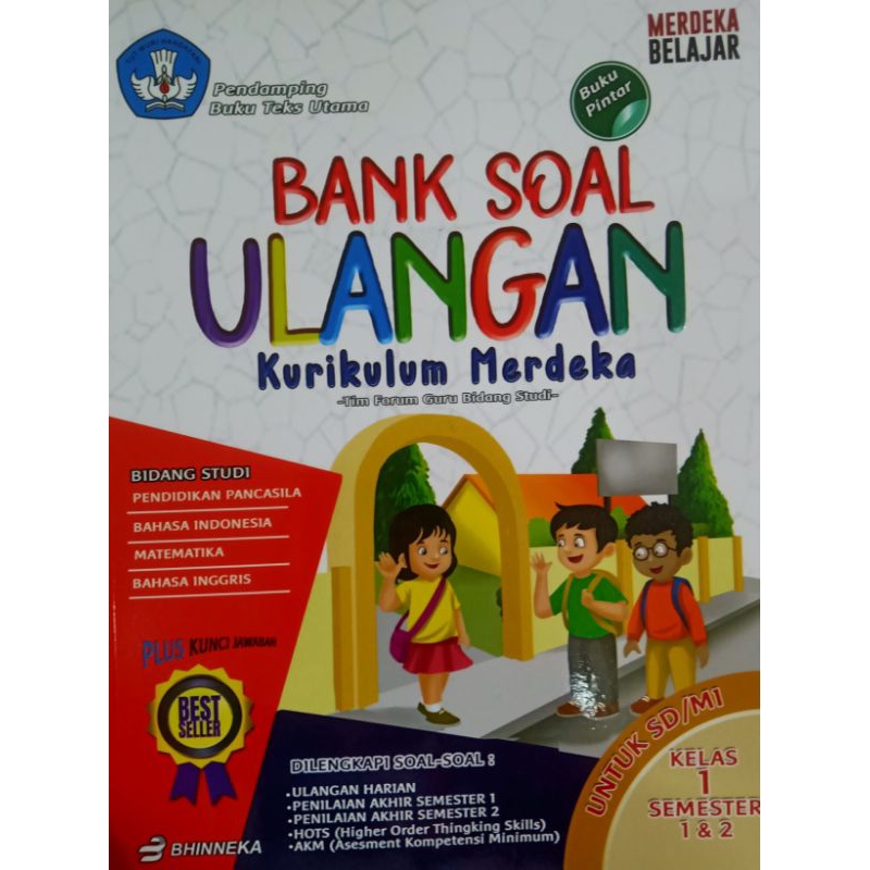 Jual Buku Bank Soal Ulangan SD MI Kelas 1 Kurikulum Merdeka Shopee