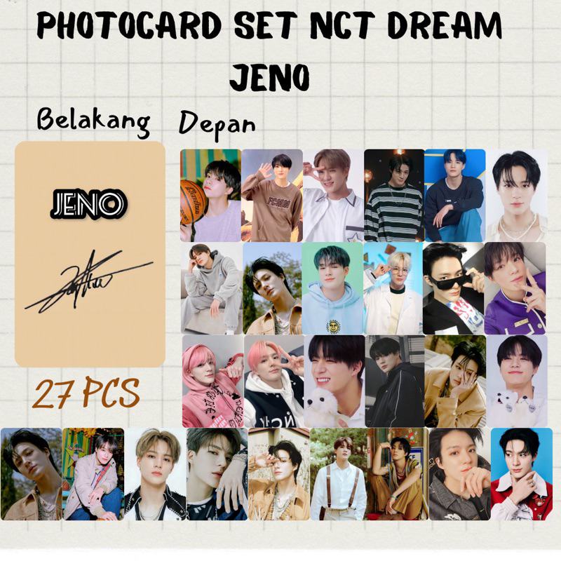 Jual 27 PCS PHOTOCARD NCT DREAM 127 Laminasi 2sisi Glossy PHOTOCARD