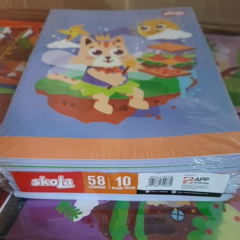 Jual BUKU TULIS MEREK SKOLA 58 LEMBAR PAK Shopee Indonesia