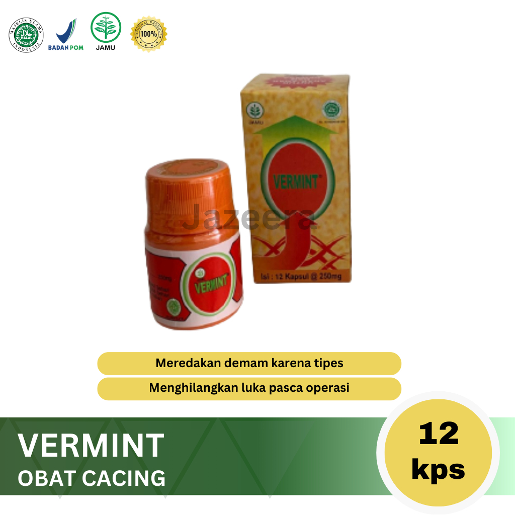 Jual Vermint Kapsul Expired November Non Kardus Kapsul